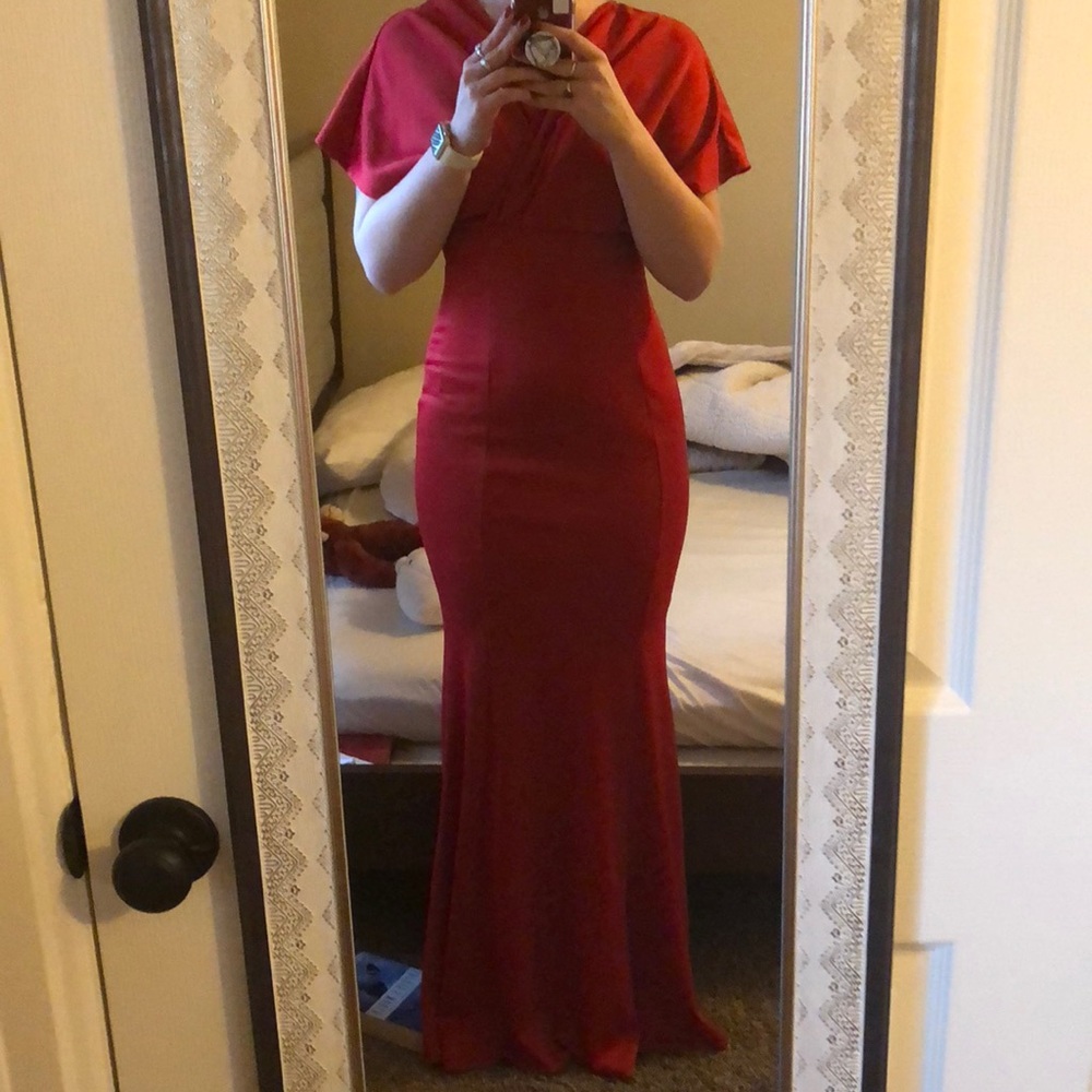 Red formal dress